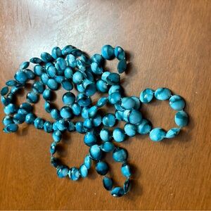 Ocean Blue Beaded Necklace